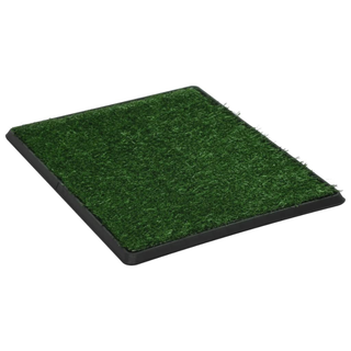 VidaXL Inodoro Mascotas con Bandeja Césped Artificial Orinal para Perros Verde